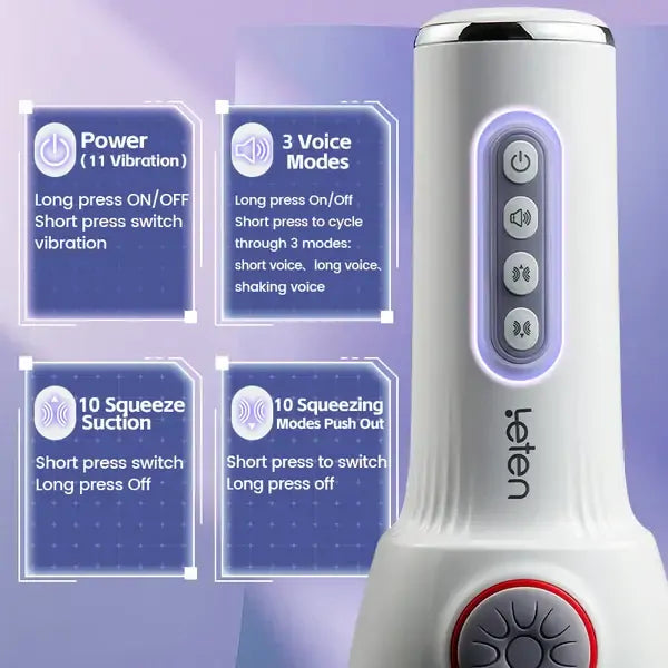 Leten Hatano Yui IV: Licking & Suction Stroker with Vibration and Moans