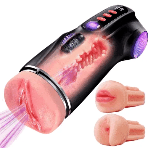 TriSense: App-Controlled Suction Stroker with 3 Sleeves, 9 Suction & 9 Vibration Modes