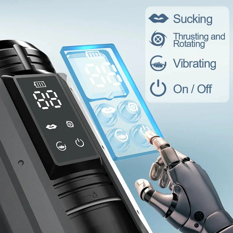 Ironclad: Deep-Throat Stroker with Suction, Vibration & Automatic Thrusting