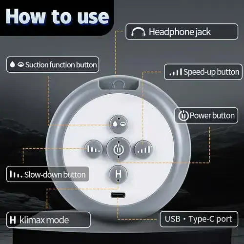 Torque: Wearable Hands-Free Masturbator with Auto-Lube and 9 Piston Modes