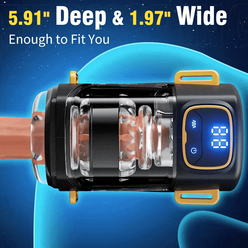 Conqueror: Wearable Hands-Free Stroker with 9 Thrust & 9 Vibration Modes