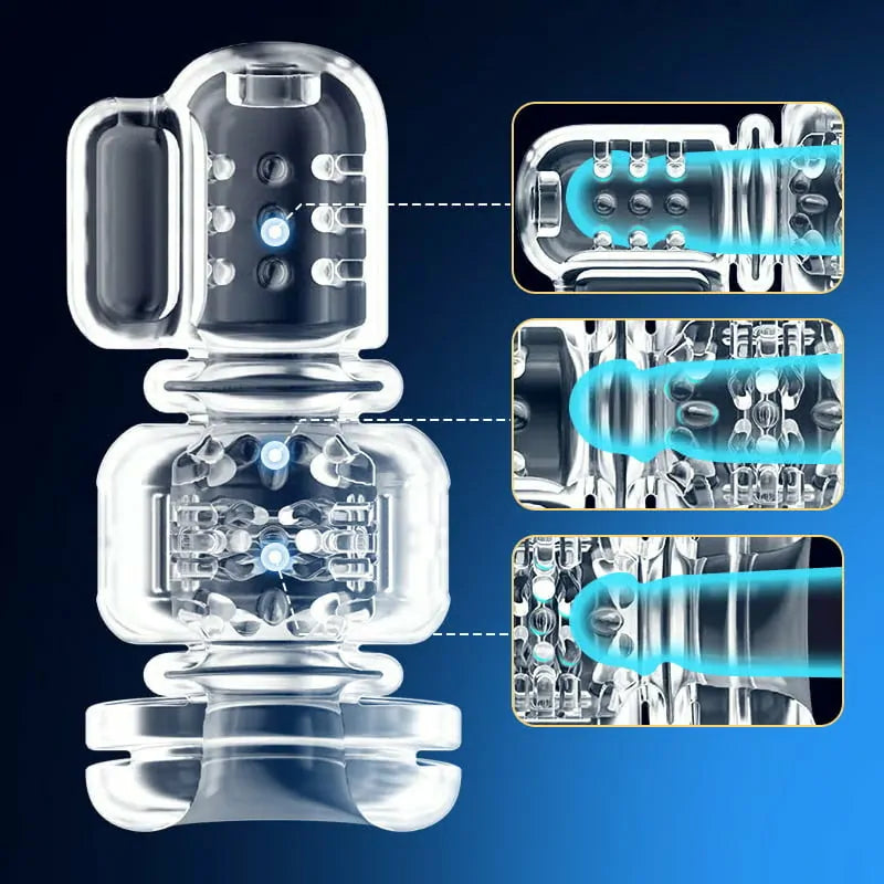 Conqueror: Wearable Hands-Free Stroker with 9 Thrust & 9 Vibration Modes