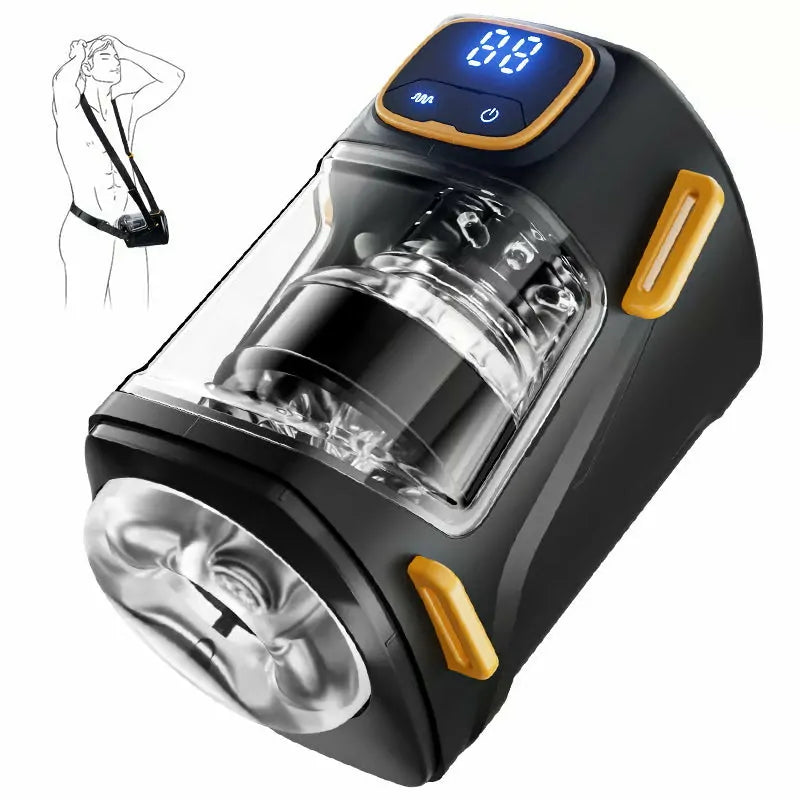 Conqueror: Wearable Hands-Free Stroker with 9 Thrust & 9 Vibration Modes