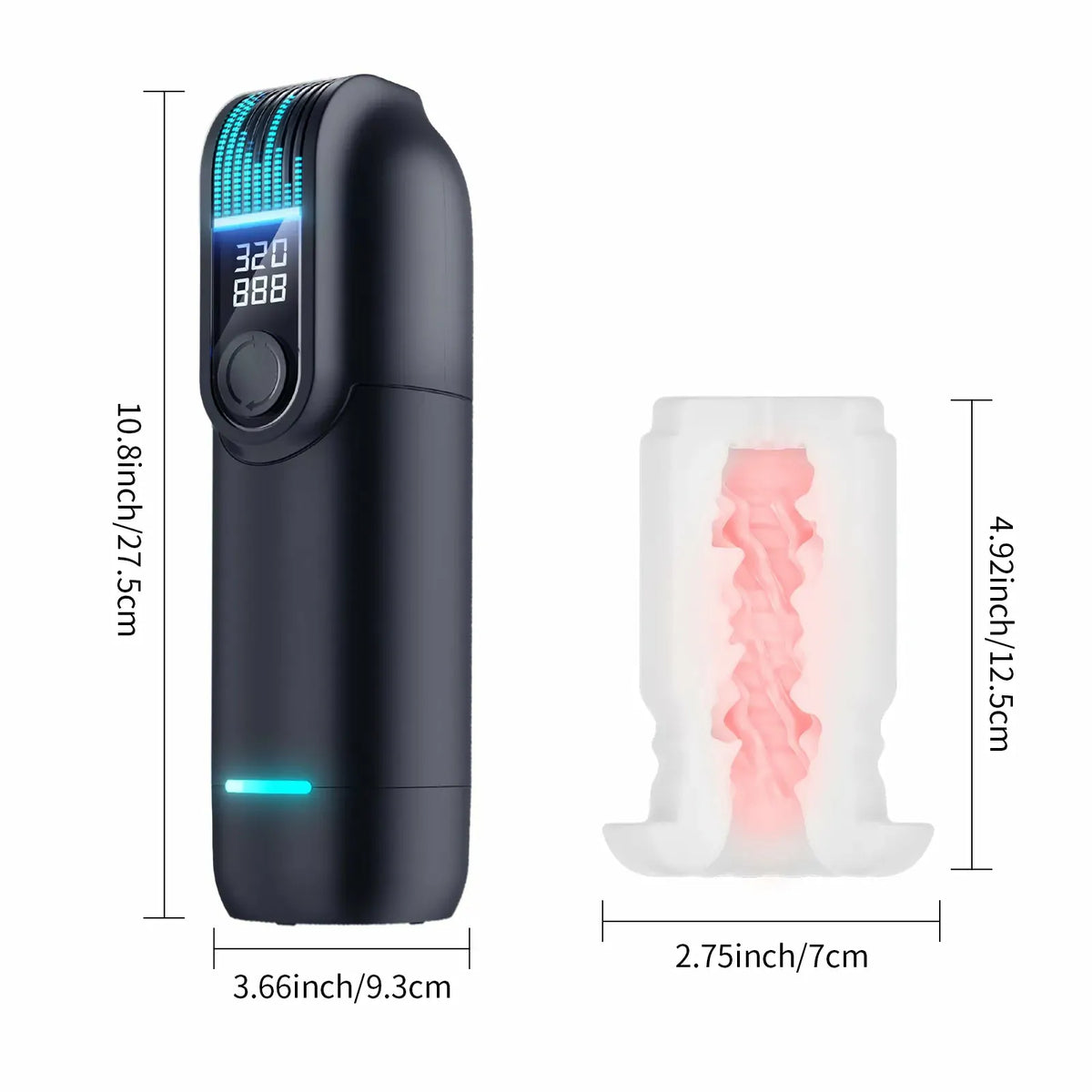 Leten Black Hole Pro: Automatic Male Stroker with Dual Heating & Interactive Audio