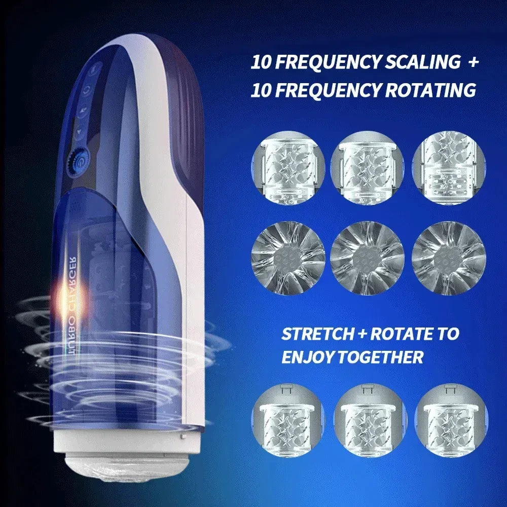 Leten Turbo Charger: High-Speed Stroker with 10 Thrusting & Rotation Modes
