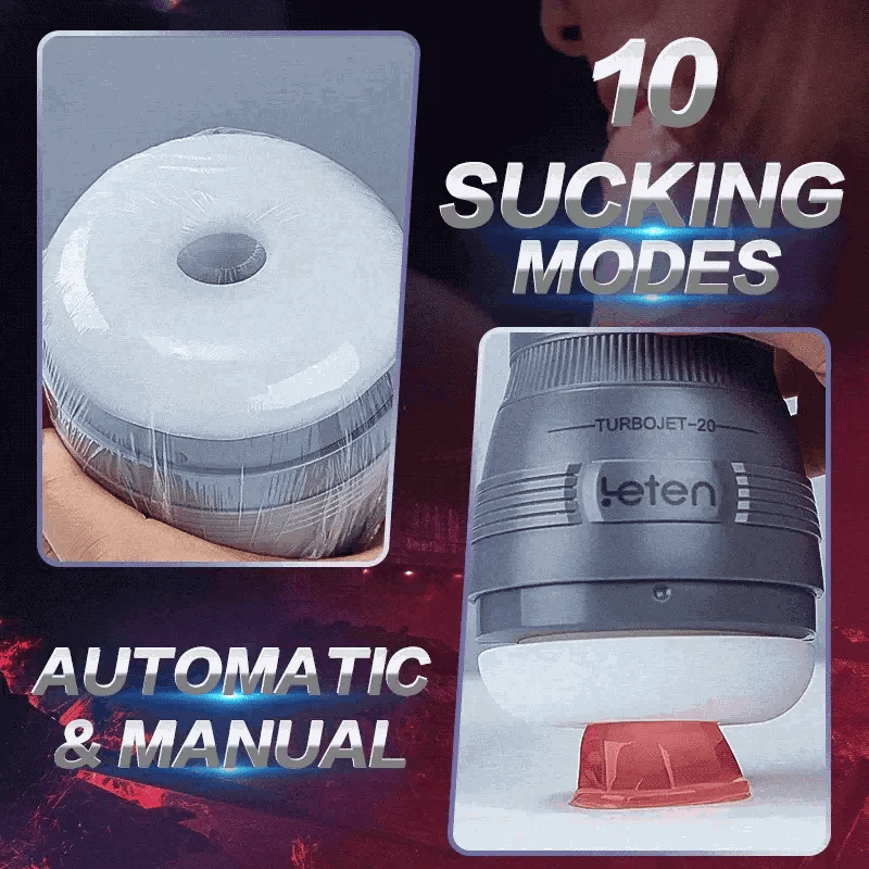 Leten TurboJet: Suction Stroker with 10 Modes, Vibration & Moans