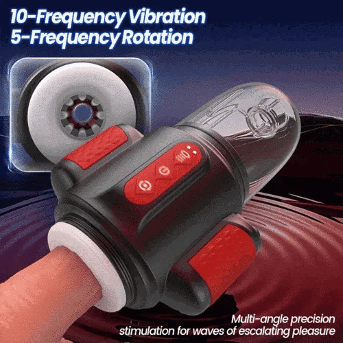 HydraSpin: Hydro Rotating Stroker with Water Flow, 10 Vibrations & Detachable Cap