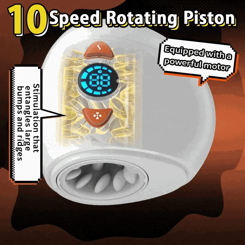 Outlaw: Multi-Zone Stroker with 10-Speed Rotating Piston & Vibration