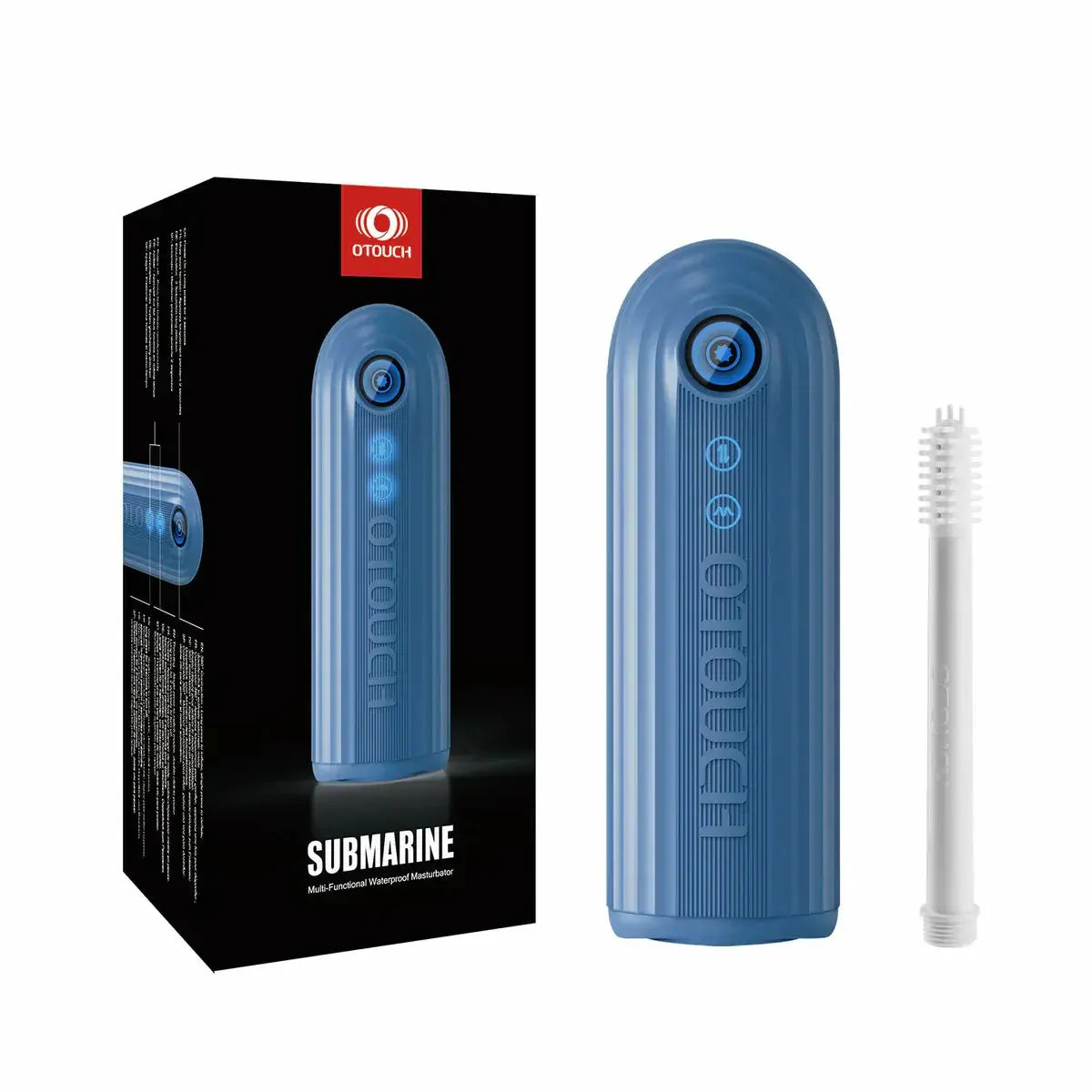 Submarine: IPX7 Fully Waterproof Male Masturbator with Thrusting, Vibration & 360° Contraction