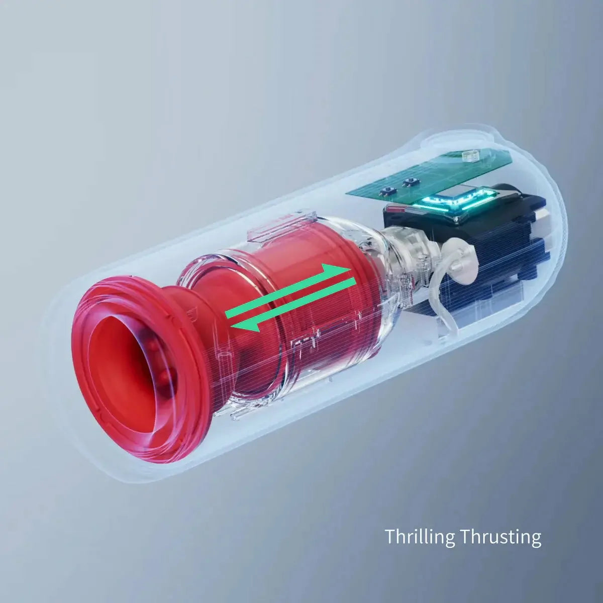 Submarine: IPX7 Fully Waterproof Male Masturbator with Thrusting, Vibration & 360° Contraction