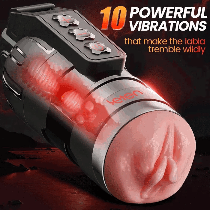 Leten Powerful Blasting: Dual-Entry Male Masturbator with APP Control
