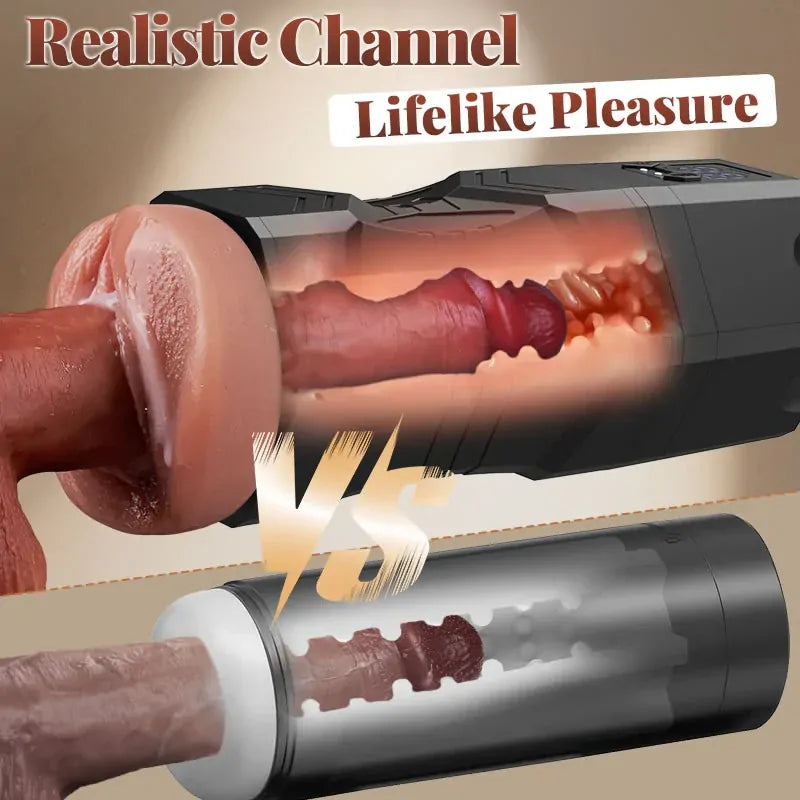 Axel: Realistic Male Masturbator with 5 Suction Levels & 9 Vibration Modes