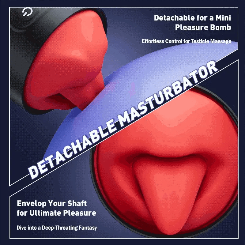 Redline: App-Controlled Mouth Toy with 360° Tongue & 9 Vibration Modes