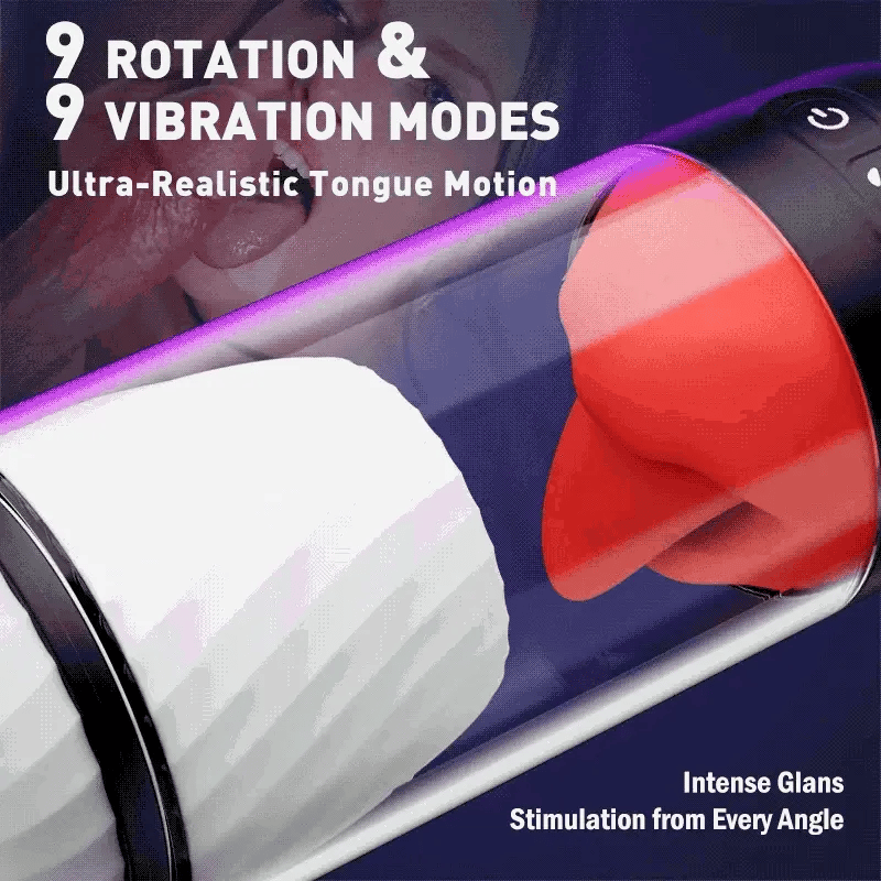Redline: App-Controlled Mouth Toy with 360° Tongue & 9 Vibration Modes