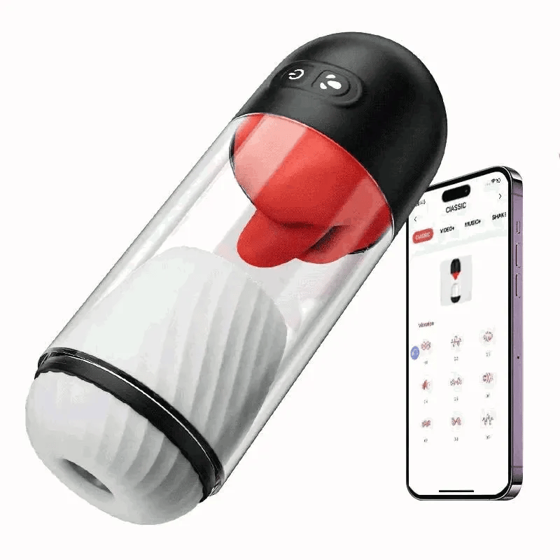 Redline: App-Controlled Mouth Toy with 360° Tongue & 9 Vibration Modes