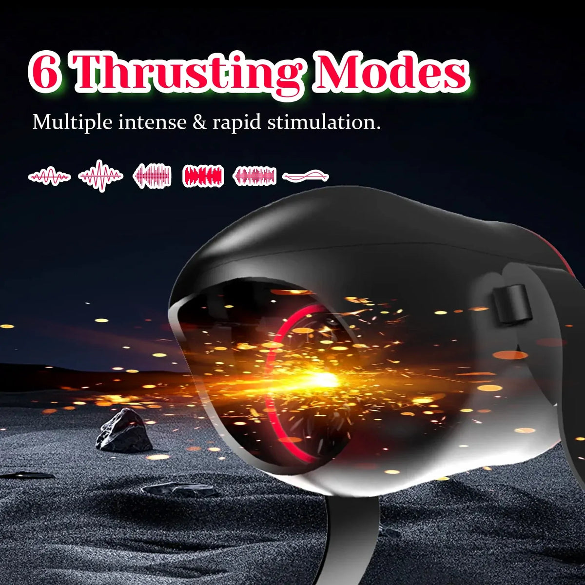 Forge: Wearable Male Stroker with 6 Thrusting & Vibration Modes and Wireless App Control