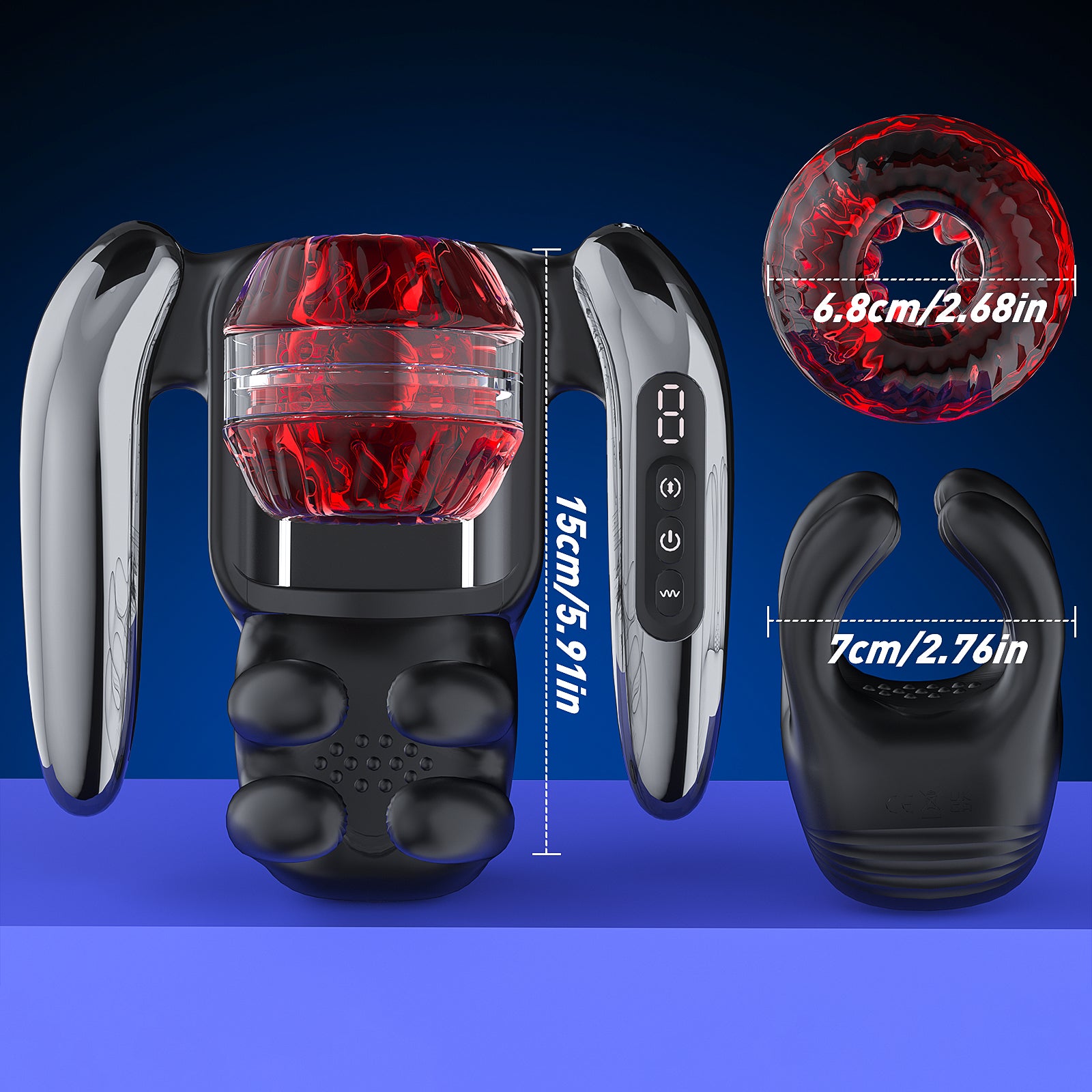 XG21 PLUS: 3-in-1 Automatic Masturbator & Endurance Trainer with 9 Telescoping & Vibration Modes