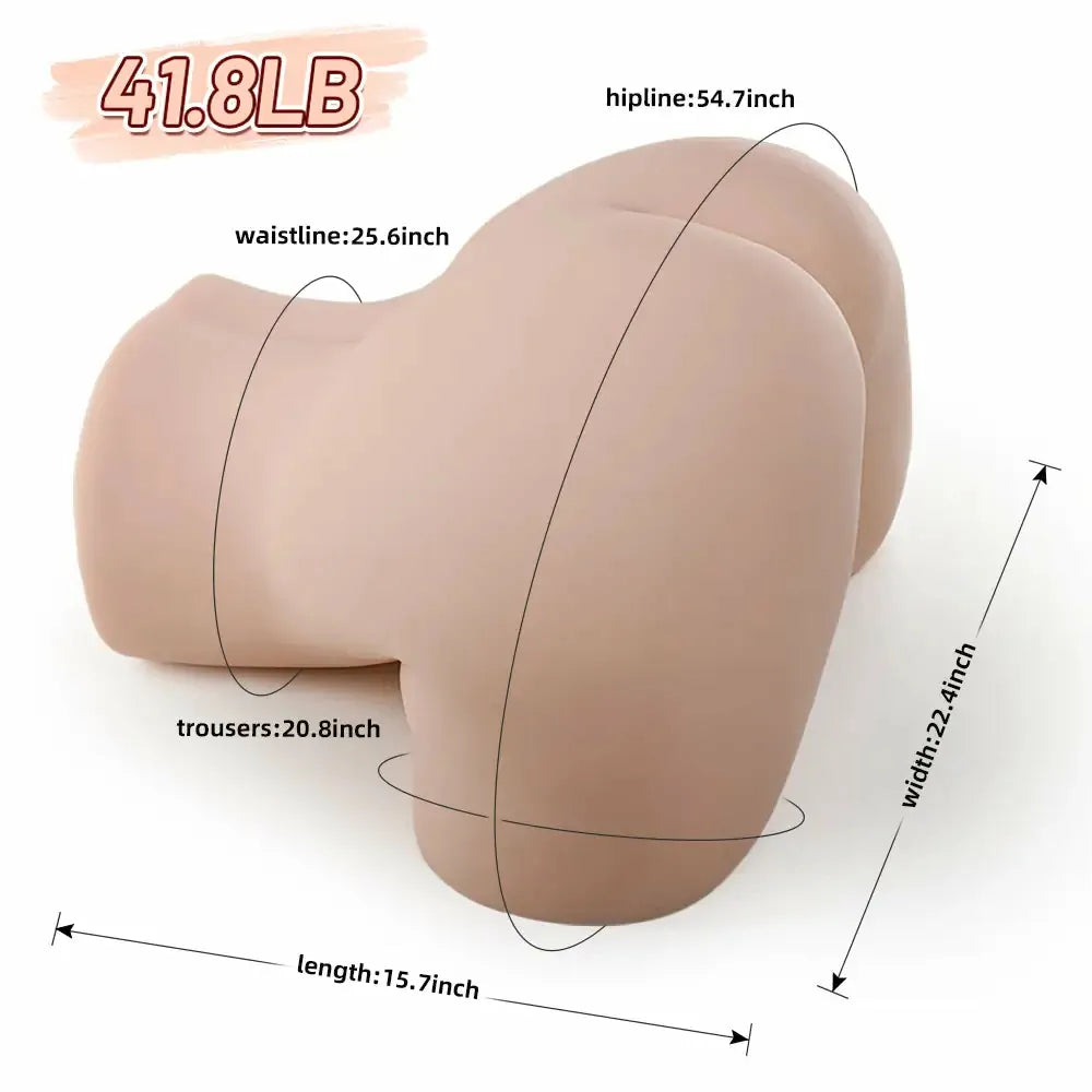 Minaj: 41.8 lb Lifelike BBW Ass Torso with Deep Dual Tunnels