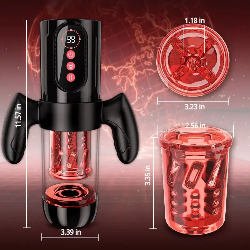 Fusion: Blowjob Masturbator with 9 Thrust, 9 Rotation & 9 Suction Modes