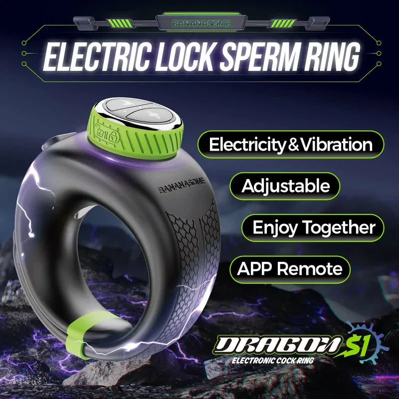 PR1: App-Controlled Electro-Stim & Vibrating Cock Ring with Adjustable Fit