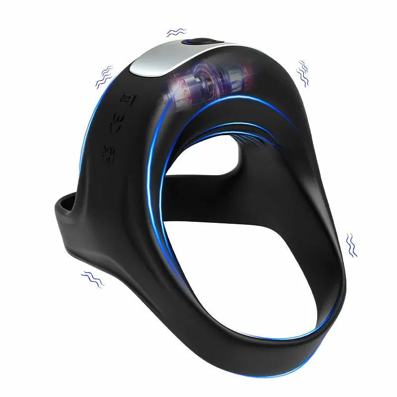 PR7: Vibrating Cock Ring with 10 Modes & Soft Silicone Fit