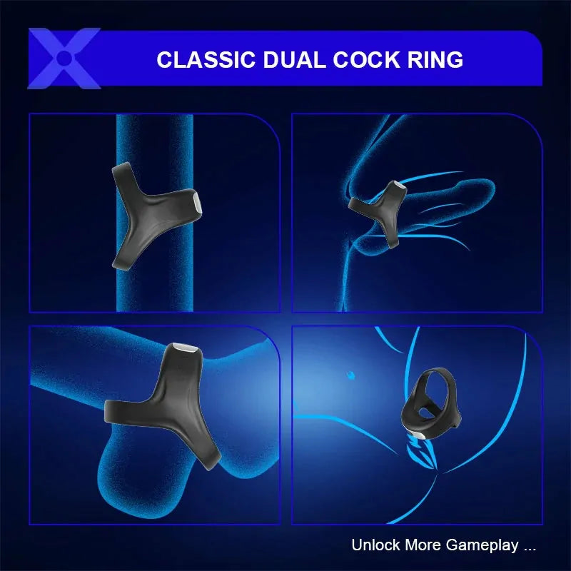 PR7: Vibrating Cock Ring with 10 Modes & Soft Silicone Fit