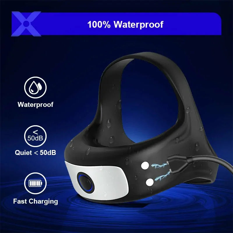 PR7: Vibrating Cock Ring with 10 Modes & Soft Silicone Fit