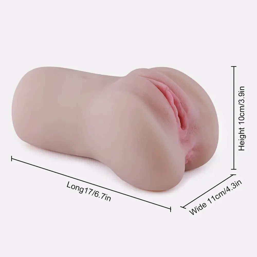 Fever Realistic Dual-Channel Pocket Pussy with Textured TPE Tunnels