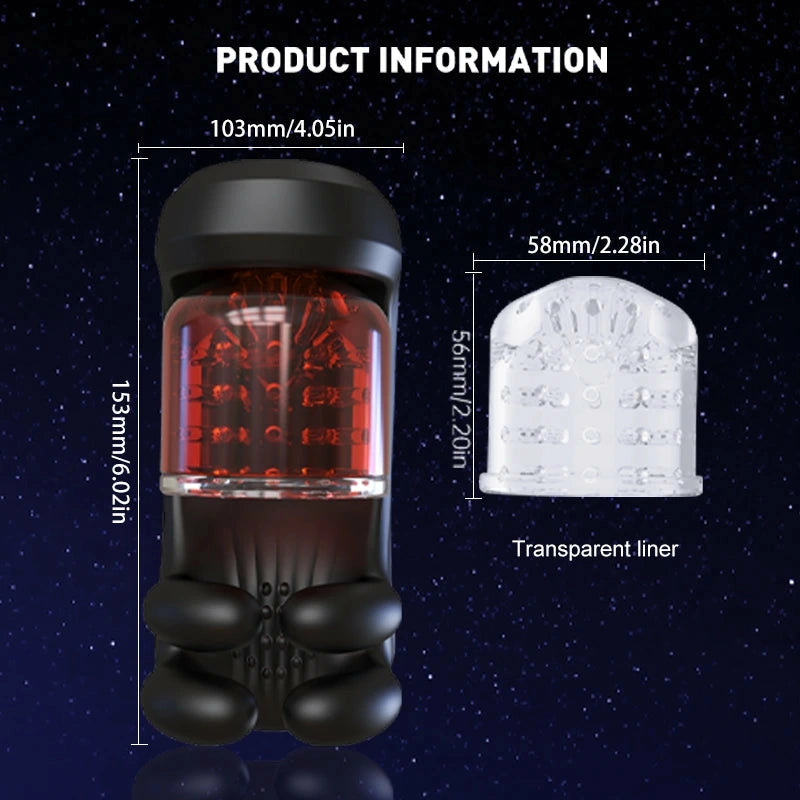 Destroyer: Male Glans Trainer with 9 Bite, Rotation & Vibration Modes