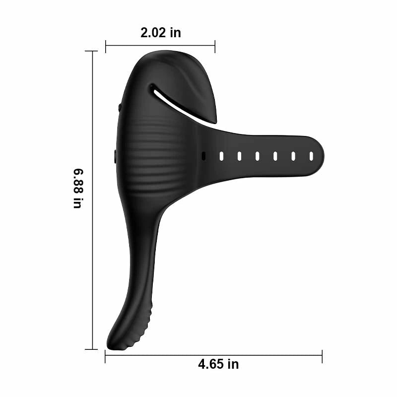 PulseForge: Dual-Motor Glans Trainer with 10 Vibrations, App Control & Adjustable Strap