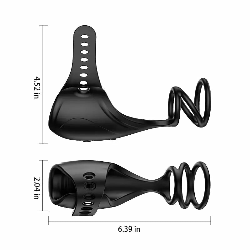 Onslaught: APP-Controlled 3-in-1 Glans Trainer & Penis Ring