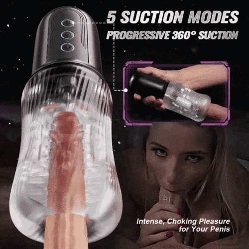 GripCore: Dual-Motor Handle Stroker with 5 Suction Levels & 10 Vibration Patterns