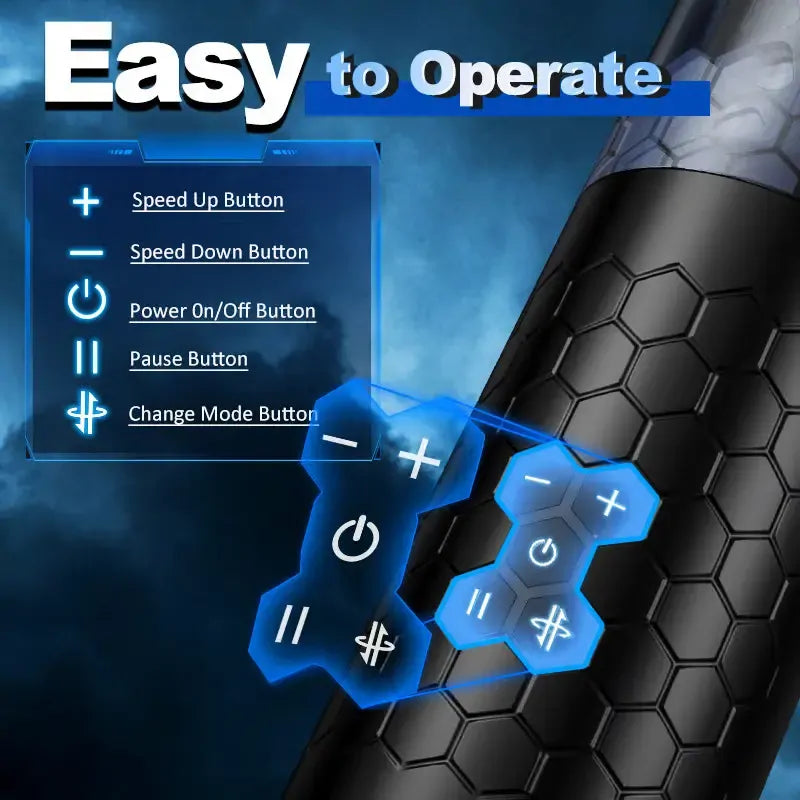 Wade: Hands-Free Male Masturbator with 10 Thrusting & Rotating Modes and Speeds