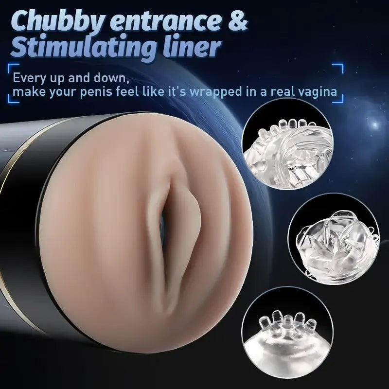 Wade: Hands-Free Male Masturbator with 10 Thrusting & Rotating Modes and Speeds