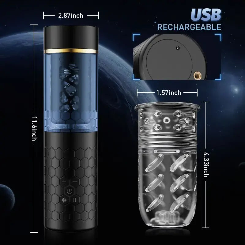 Wade: Hands-Free Male Masturbator with 10 Thrusting & Rotating Modes and Speeds