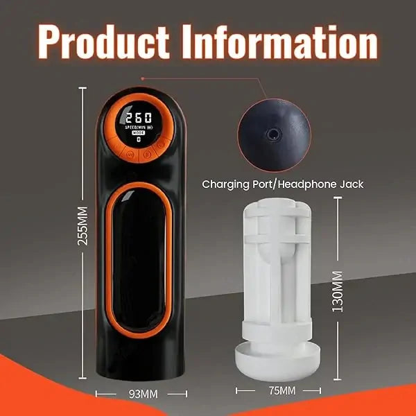 Thunderbolt: Hands-Free Automatic Thrusting, Suction & Vibrating Masturbator