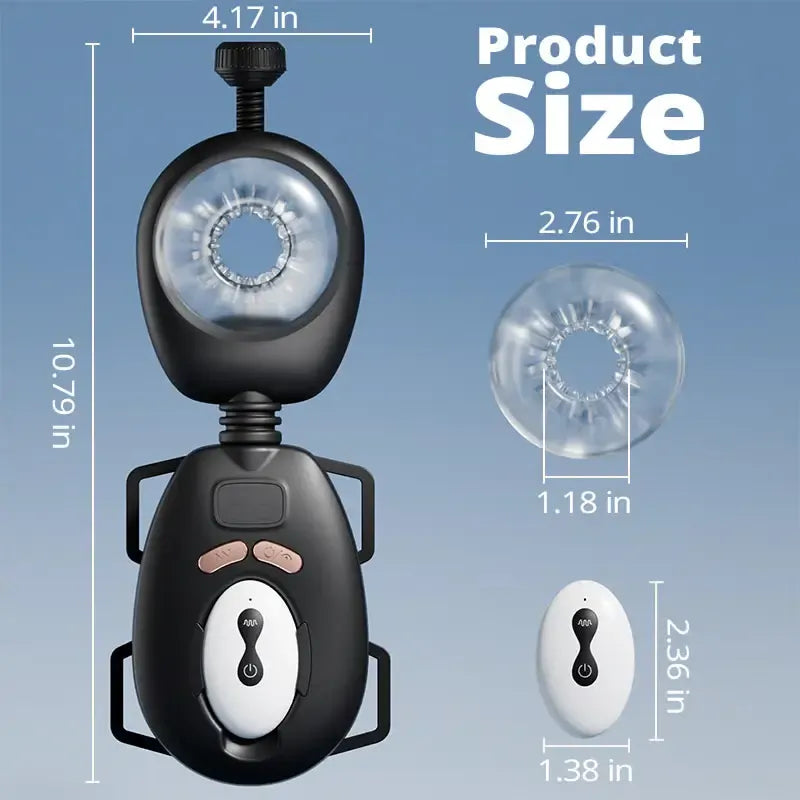 PulseStrap: Wearable Remote Male Stroker with 9 Thrust & 9 Vibration Modes