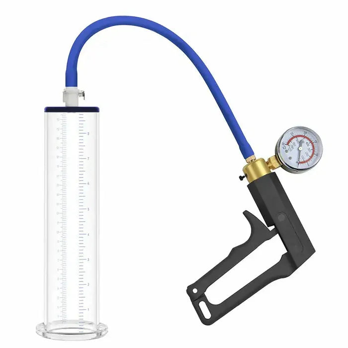 Manual Male Enhancement Pump: Metal Handle, Pressure Gauge & Quick Release Key Highlights