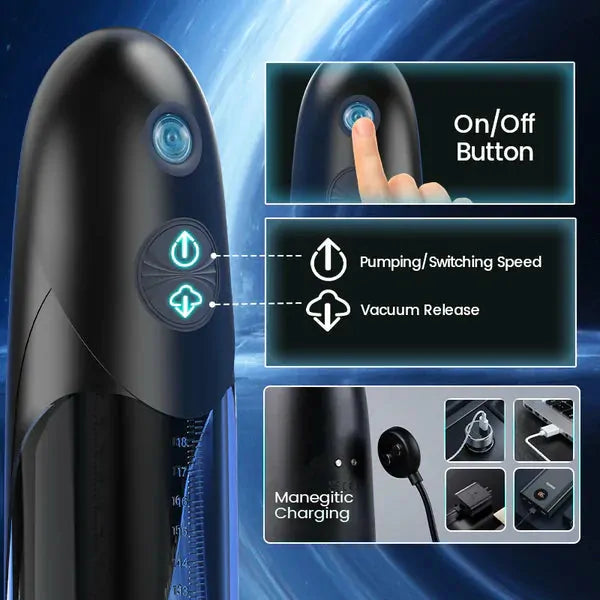 Bathfun: IPX7 Water Stroker with 3 Hydro-Suction Modes & Swirling Jets