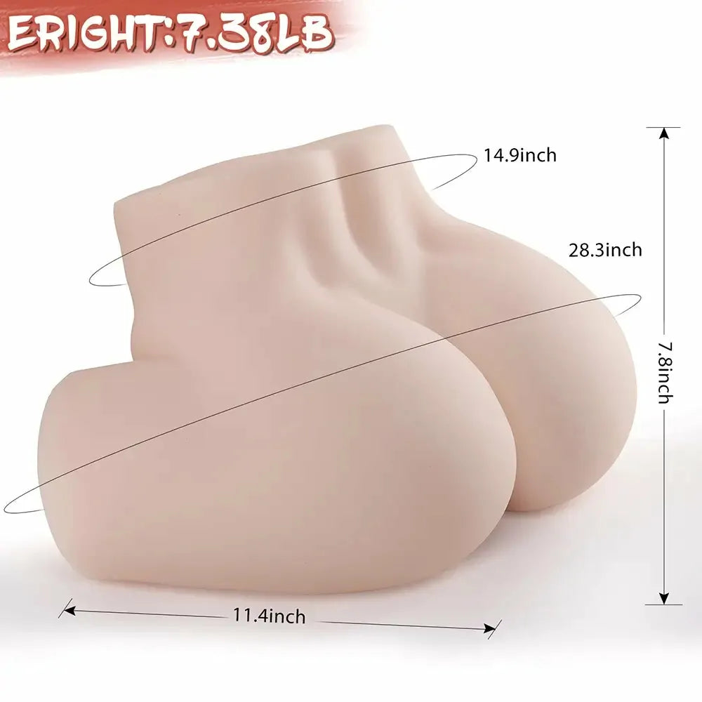 Sara: 7.38 lb Petite Realistic Ass Toy with Dual Pleasure Tunnels