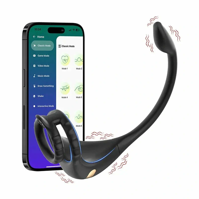 PM2: Prostate Massager & Penis Ring | APP, Remote | 9 Modes