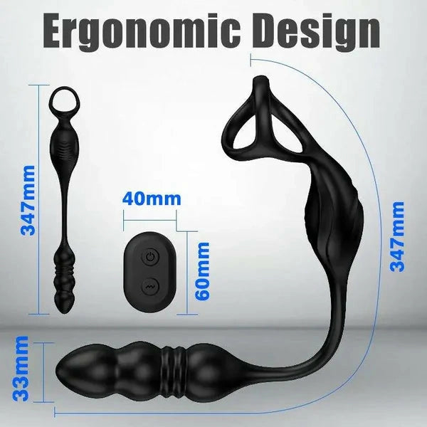 PM6: Remote-Controlled Prostate Massager with 9 Thrusting & Vibration Modes