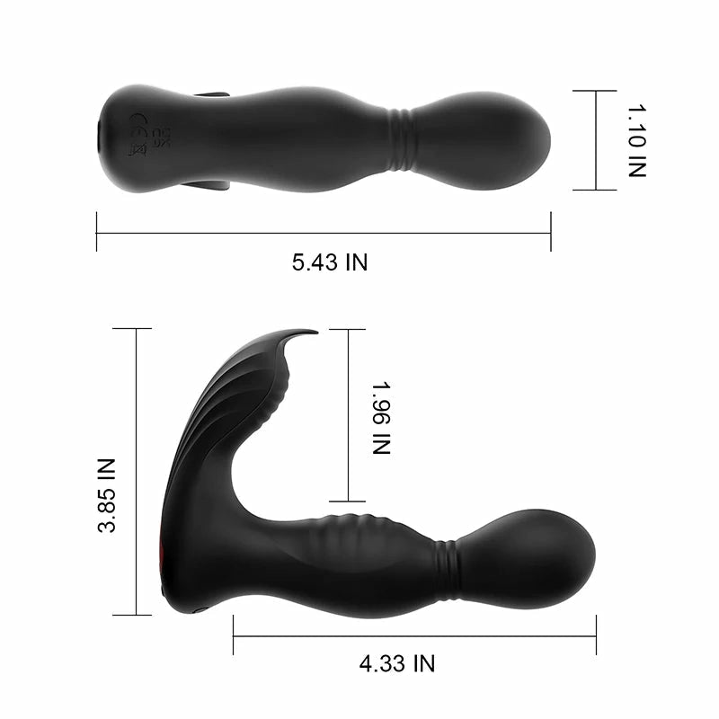 PM8: Triple-Motor Prostate Massager Butt Plug with 9 Modes