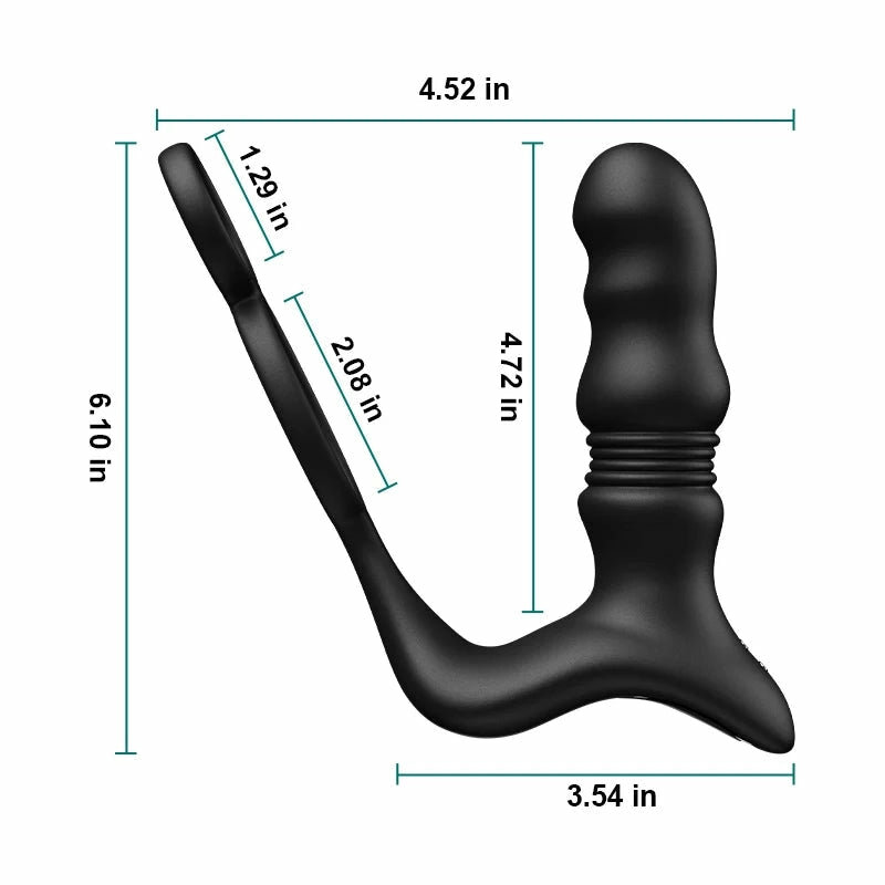 PM9: Remote Control Prostate Massager with Thrust & Vibration
