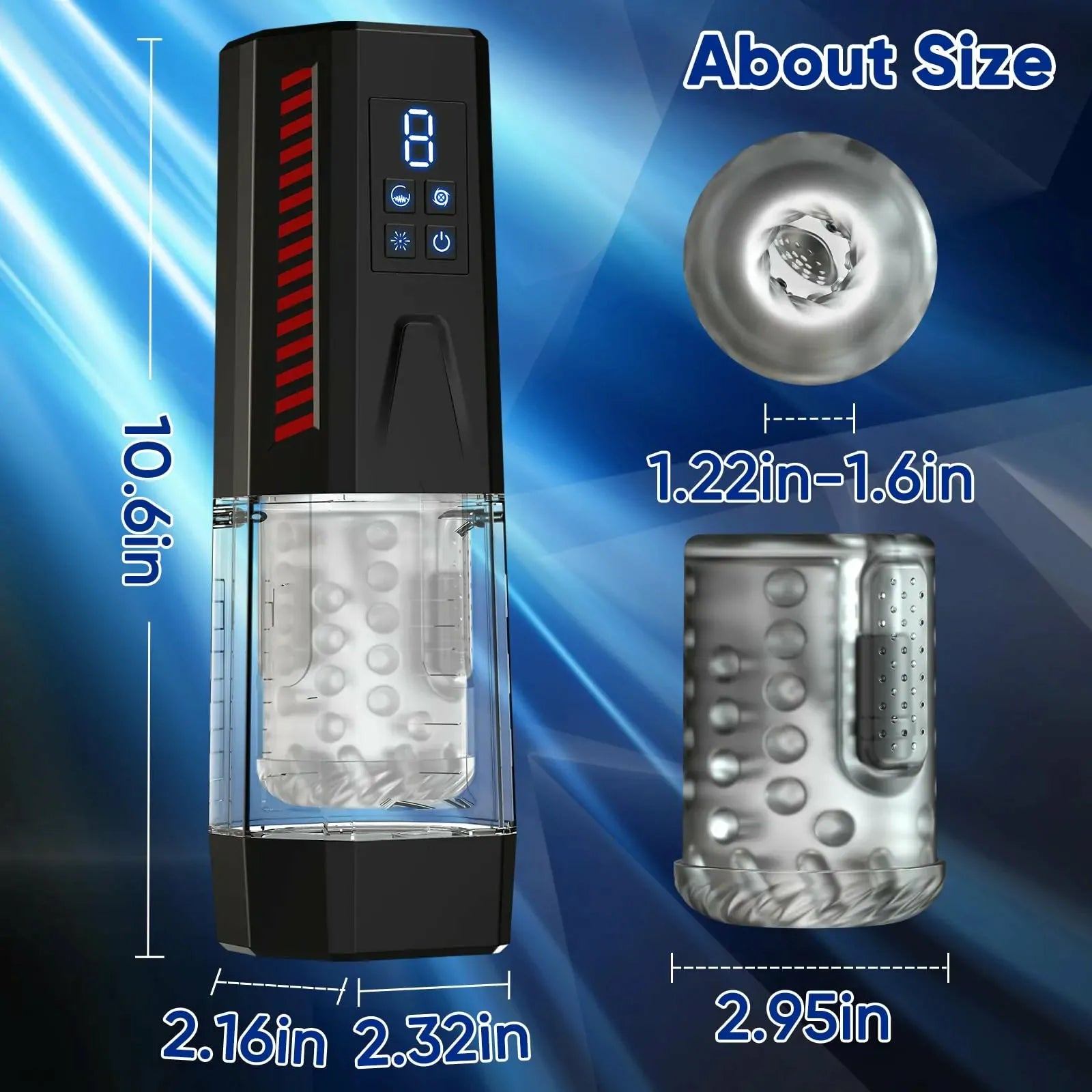 Gladiator: Rotating & Vibrating Stroker with 7 Thrust Modes