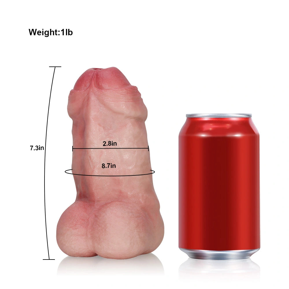 Kimi: 7.3in 2-in-1 Silicone Dildo & Textured Anal Masturbator