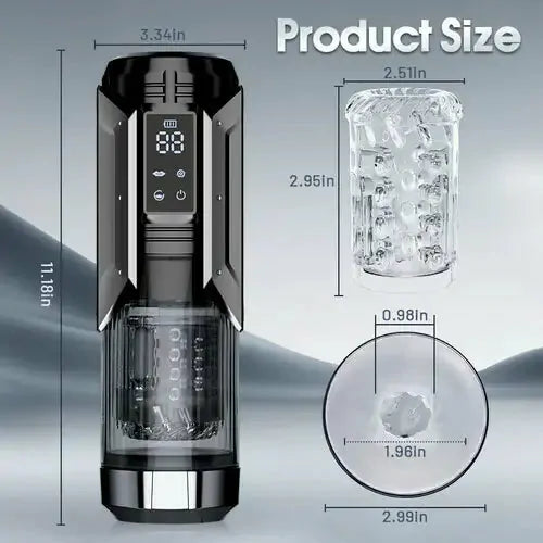 Ironclad: Deep-Throat Stroker with Suction, Vibration & Automatic Thrusting