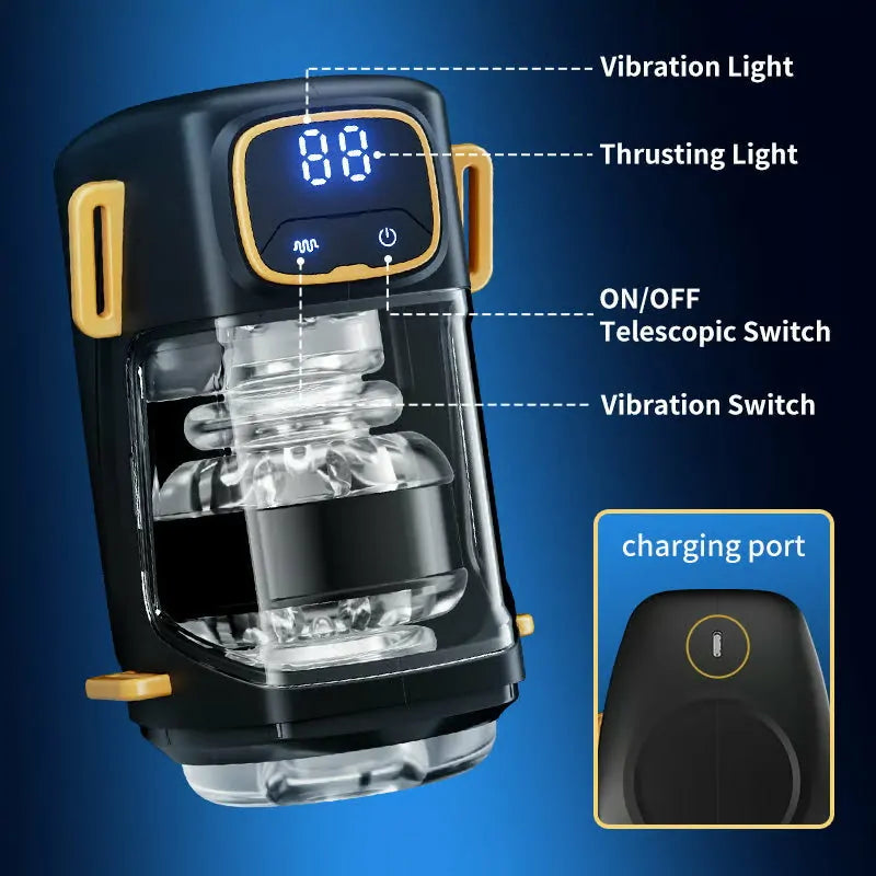 Conqueror: Wearable Hands-Free Stroker with 9 Thrust & 9 Vibration Modes