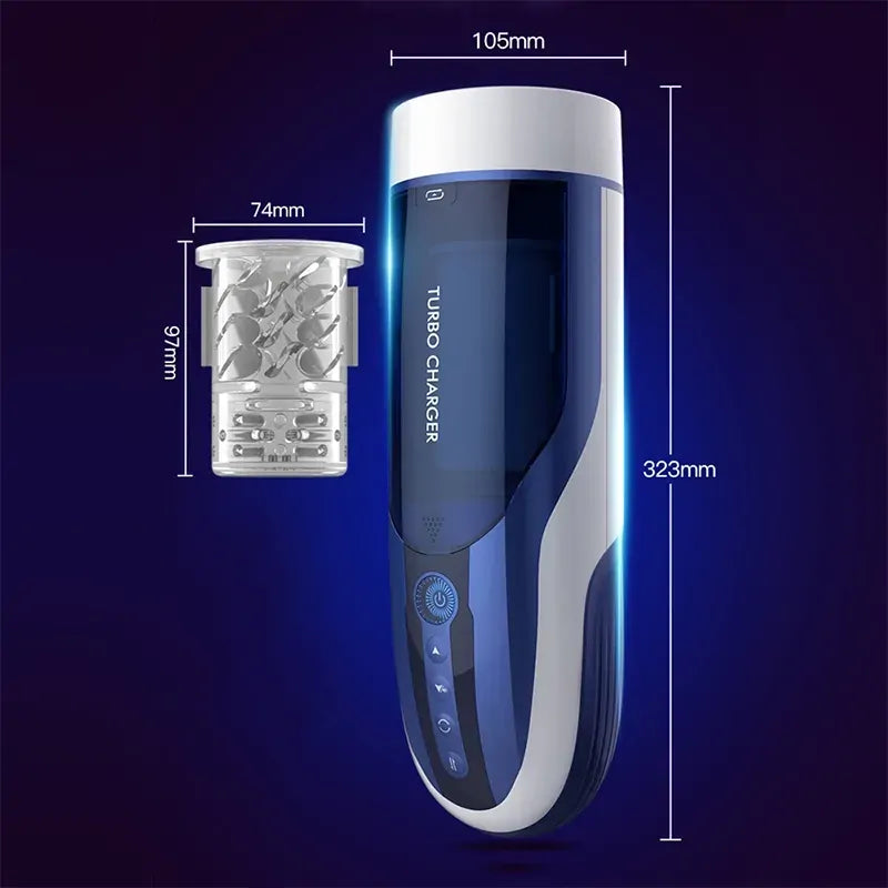 Leten Turbo Charger: High-Speed Stroker with 10 Thrusting & Rotation Modes