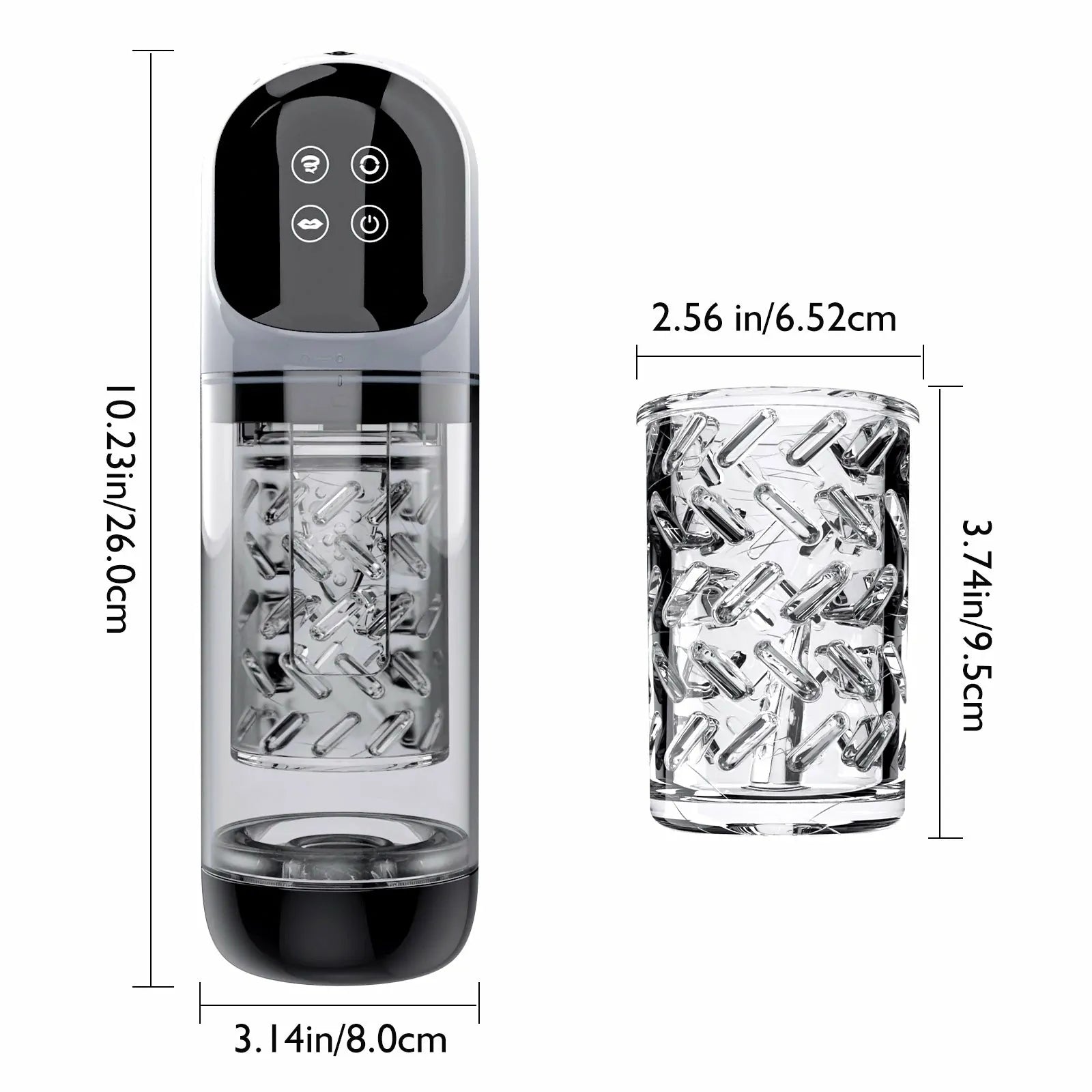 Hurricane: 2-in-1 Penis Pump & Stroker with Suction and Rotation